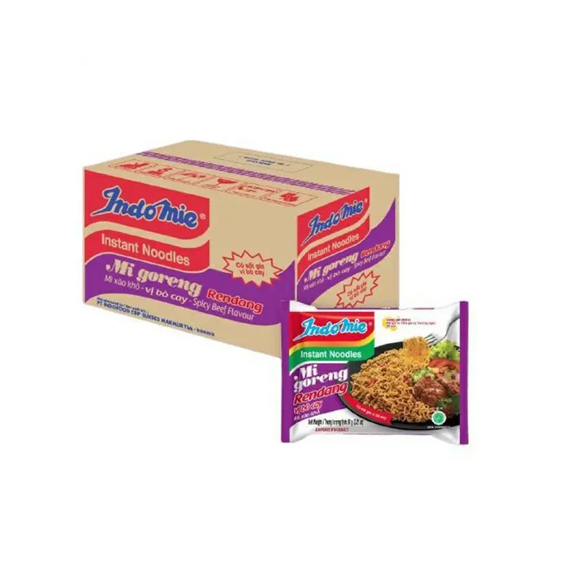 THÙNG 40 gói Mì Xào khô Indomie vị bò cay 85g