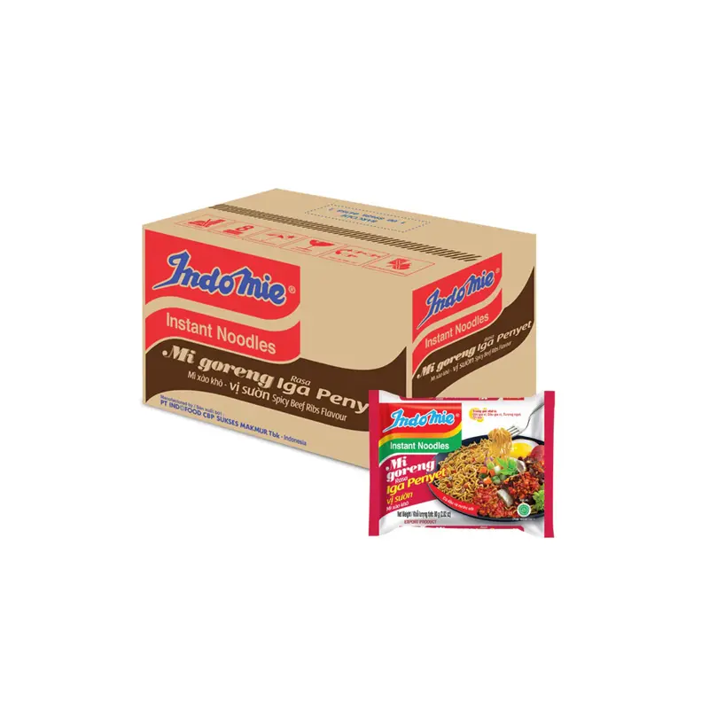 THÙNG 40 gói mì xào khô Indomie vị sườn 85g