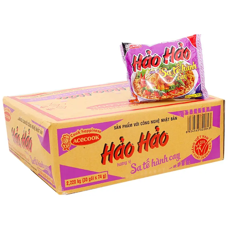 Thùng 30 Mì Hảo Hảo sa tế hành tím 75g