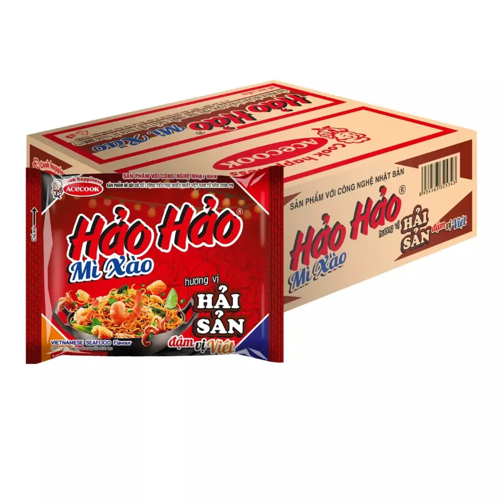 THÙNG 30 Mì Hảo Hảo Xào Khô Xào Hải Sản gói 71g