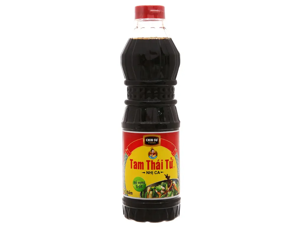 Nước tương Chinsu Tam Thái Tử Nhị Ca chai 500ml