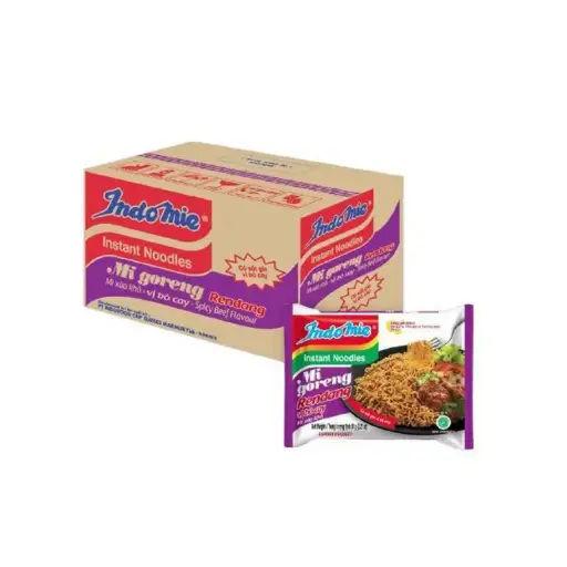 [P003118] THÙNG 40 gói Mì Xào khô Indomie vị bò cay 85g